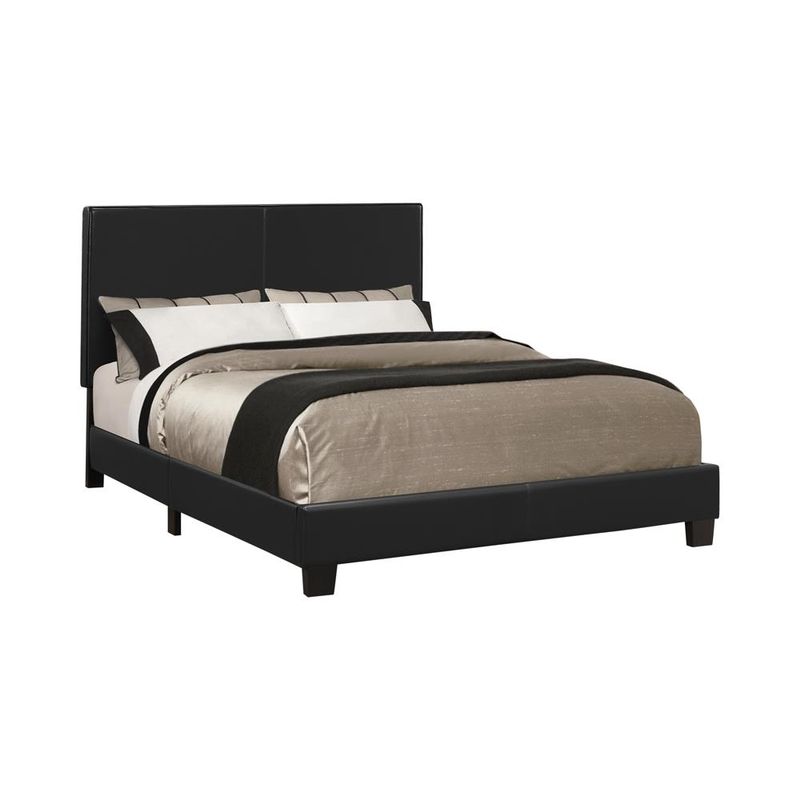 Mauve Twin Upholstered Bed Black