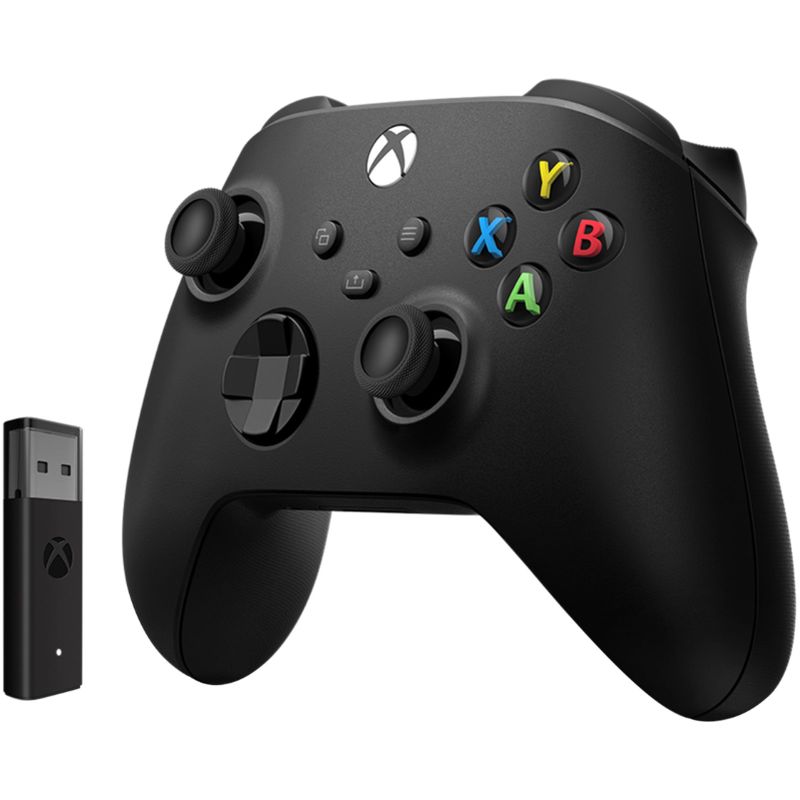 Alt View Zoom 11. Microsoft - Xbox Wireless Controller for Windows Devices, Xbox Series X, Xbox Series S, Xbox One + Wireless Adapter - Carb
