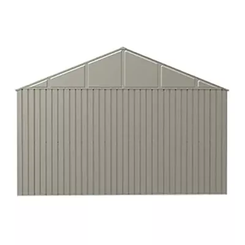 Arrow Shed Elite 12' x 12' Outdoor Lockable Gable Roof Steel Storage Shed Building, Cool Grey