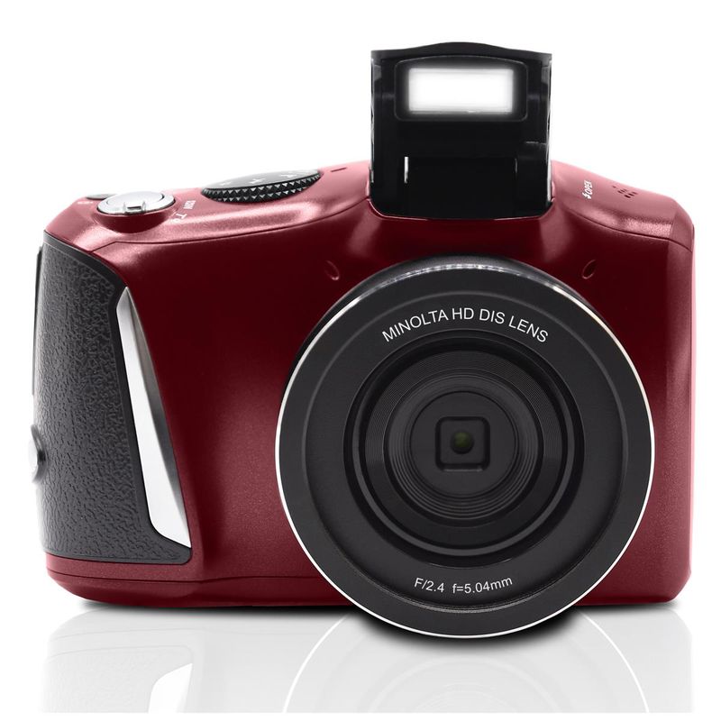 Minolta Minolta MND50 48 MP 4K Ultra HD Digital Camera (Red)