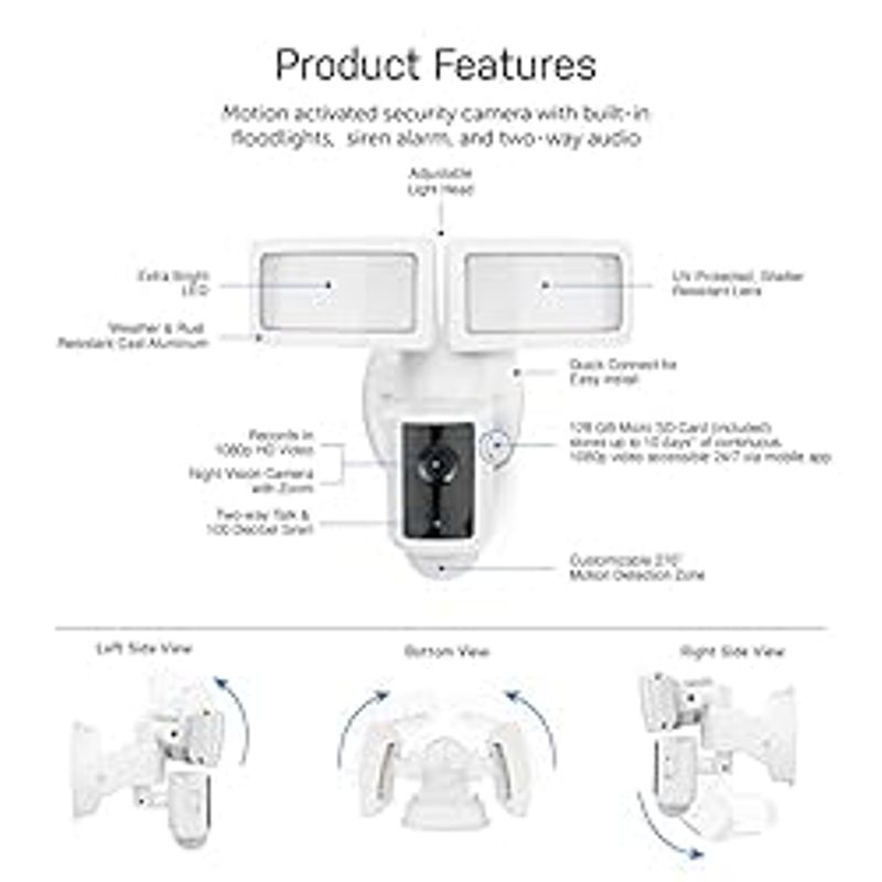 Rent to own Feit Electric Outdoor Smart Camera Floodlight with Motion