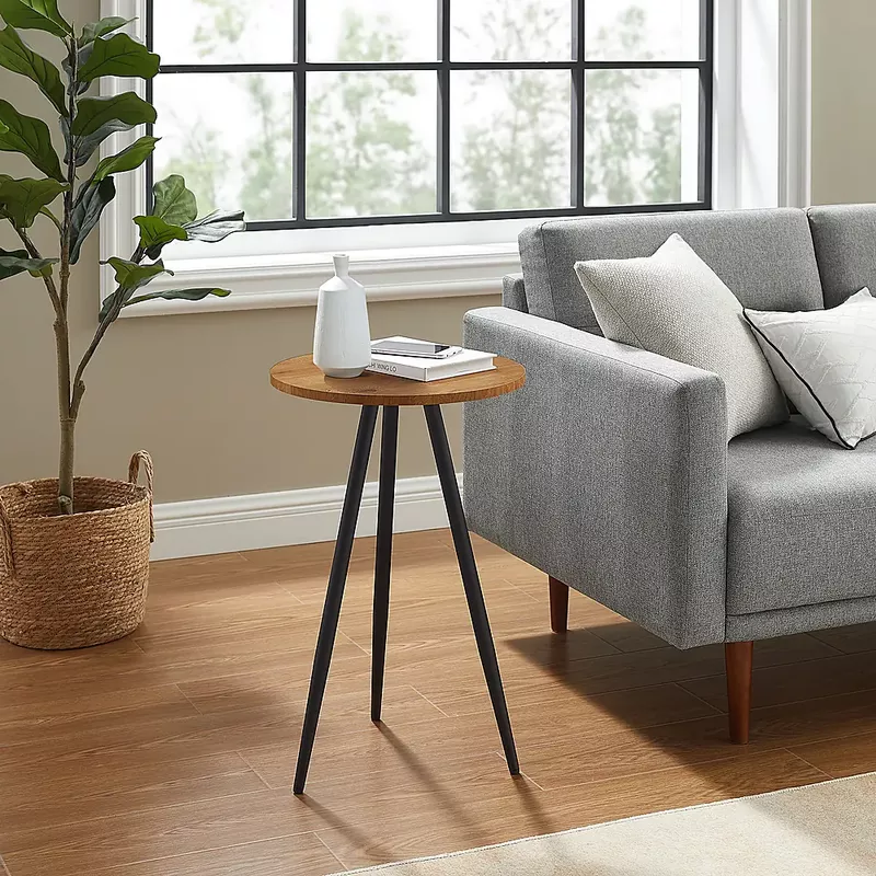Rent to own Walker Edison - Modern Glam Minimal Round Side Table ...