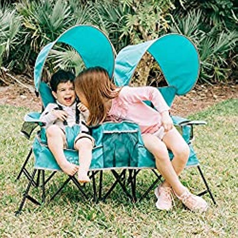 Baby Delight Go with Me Chair for Kids, Double Seat, Indoor and Outdoor, Teal