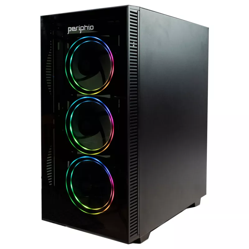 Periphio Green Gaming PC Computer, Ultra-Fast Intel Core i5 6500, Integrated HD 530 Graphics, 16GB DDR4 RAM, 240GB SSD + 1TB HDD, Windows 10 Home, WIFI, iGPU Gaming