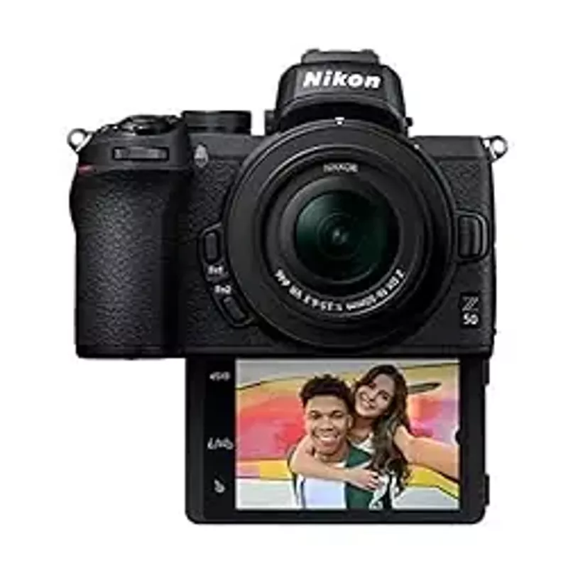 Nikon - Z50 Mirrorless 4K Video Camera with NIKKOR Z DX 16-50mm f/3.5-6.3 VR Lens - Black