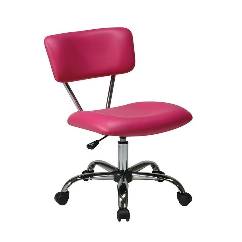 Vista Task Office Chair - Vista Task Office Chair, Pink Vinyl