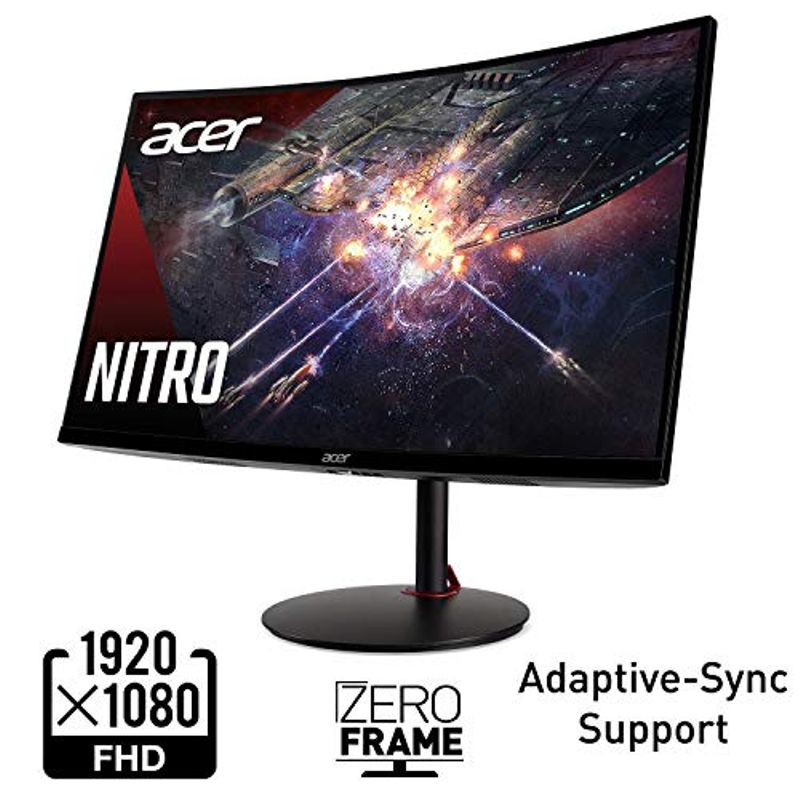 Acer Nitro XZ270 Xbmiipx 27" 1500R Curved Full HD (1920 x 1080) VA Zero-Frame Gaming Monitor with Adaptive Sync, 240Hz Refresh Rate and...