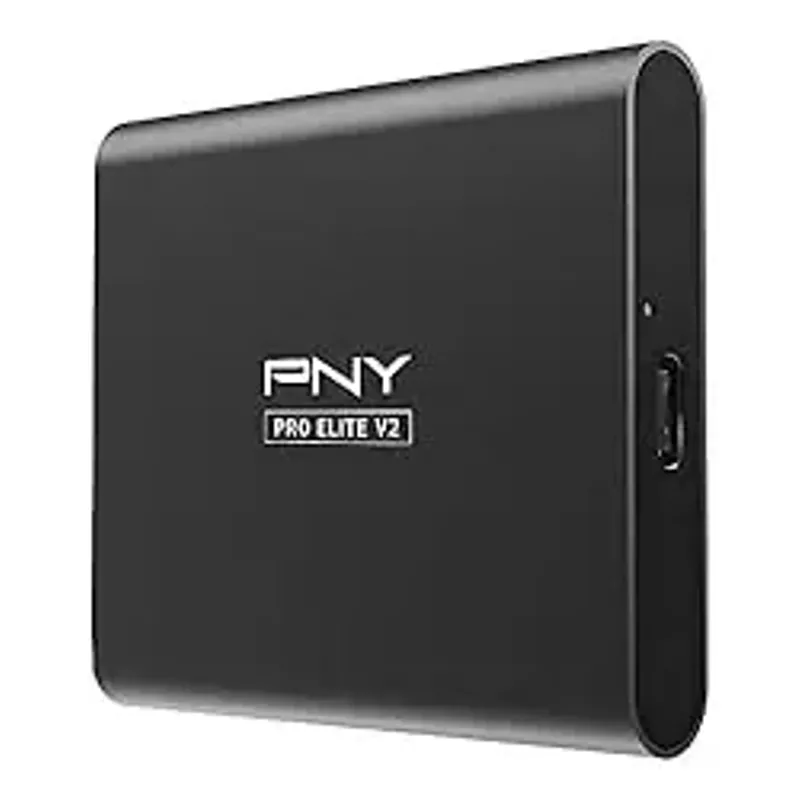PNY Pro Elite V2 500GB USB 3.2 Gen 2x1 Type-C Portable Solid State Drive (SSD) - (PSD0CS2160-500-RB)
