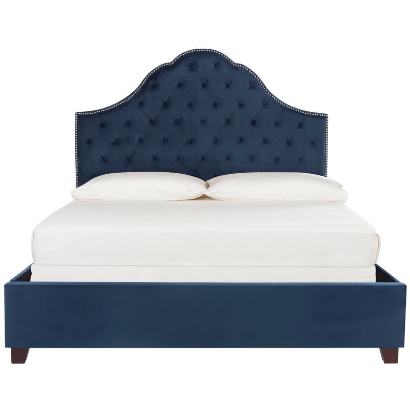 Safavieh Bedding Beckham Full size bed - Navy - 82.8" x 58.5" x 58.25"