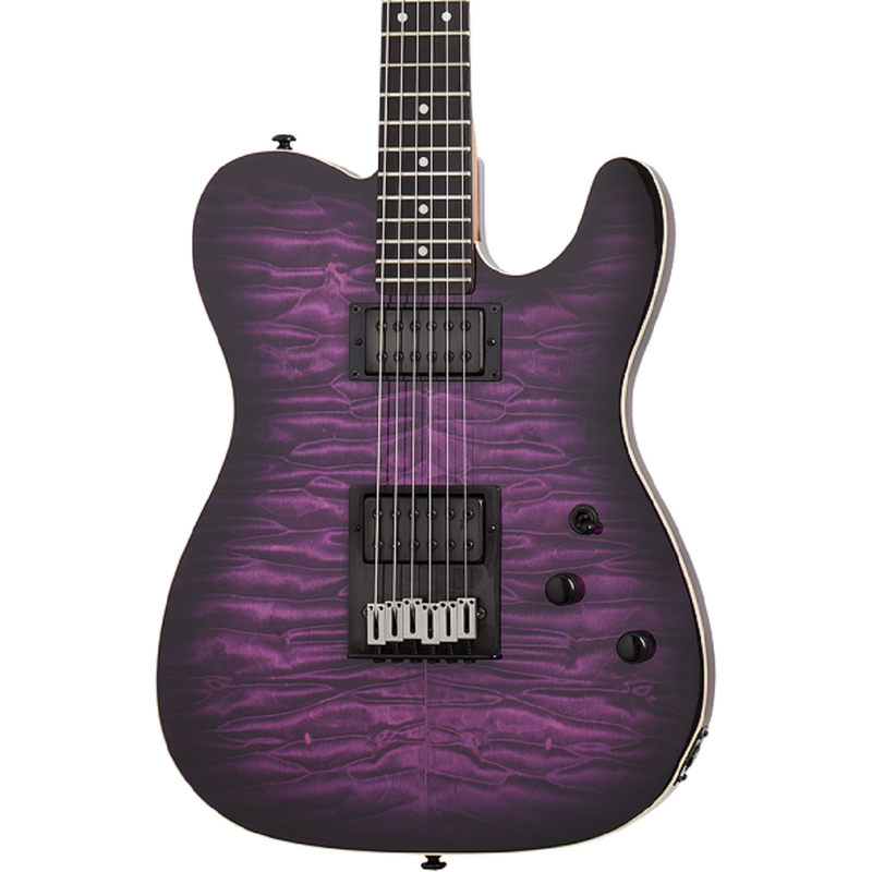 Schecter PT Pro Electric Guitar Transparent Purple Burst