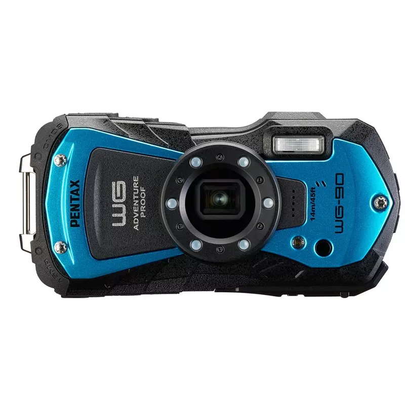 Ricoh Pentax WG-90 All-Weather Compact Digital Camera - Blue