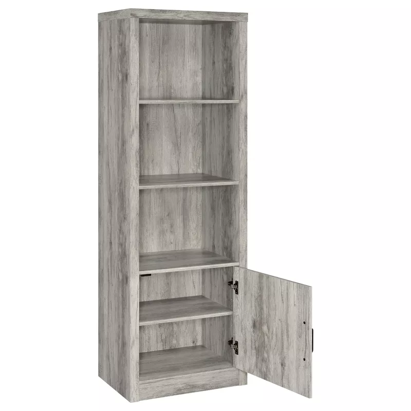 Burke 3-piece Entertainment Center Grey Driftwood