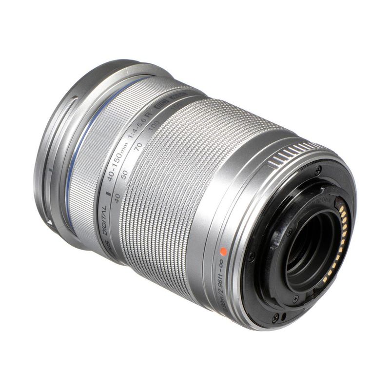 Olympus M. Zuiko Digital ED 40-150mm f/4-5.6  R  Zoom Lens, Silver, for Micro Four Thirds System