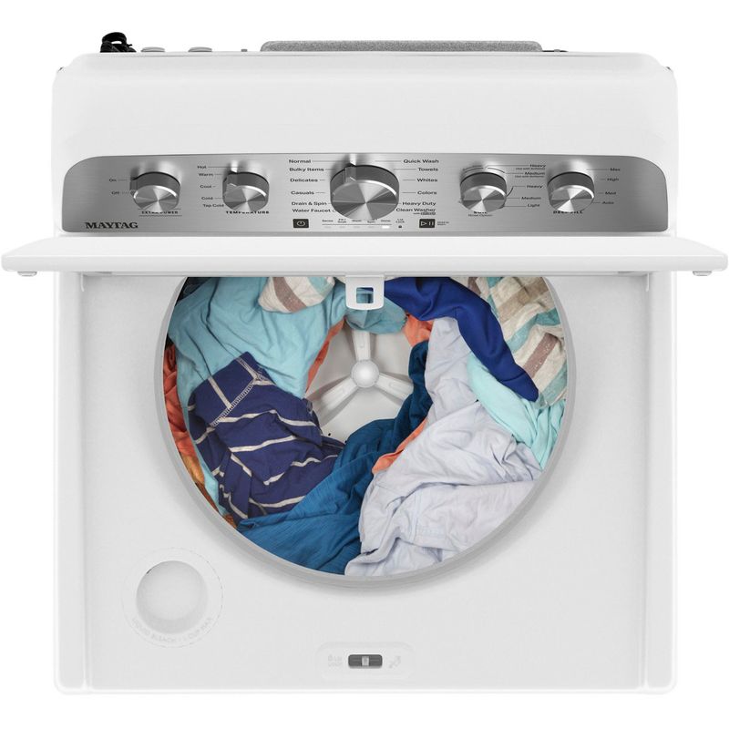 Alt View Zoom 16. Maytag - 4.8 Cu. Ft. High Efficiency Top Load Washer with Extra Power Button - White