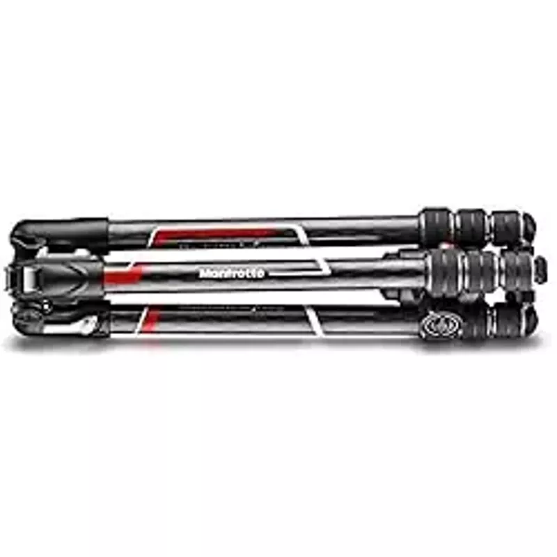 Manfrotto Befree GT 4-Section Carbon Fiber Travel Tripod with 496 Center Ball Head, Twist Lock, Black