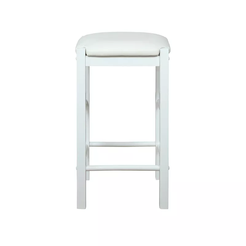 Jasmine Backless Counter Stool White Set Of Two