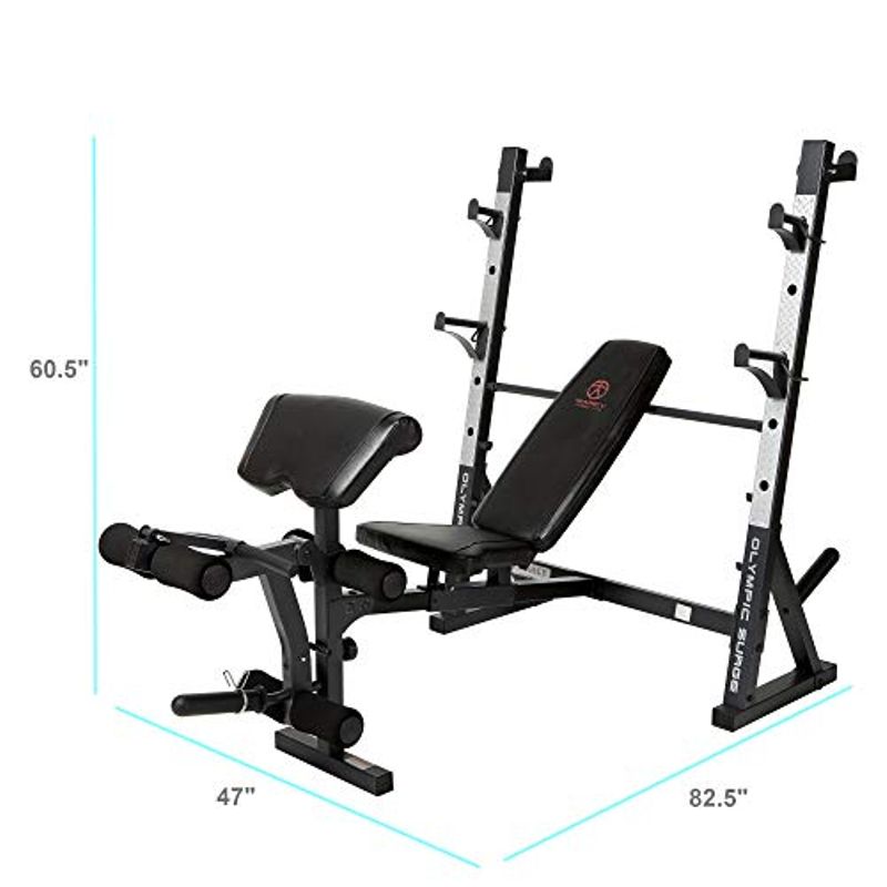 Marcy Olympic Weight Bench for Full-Body Workout MD-857