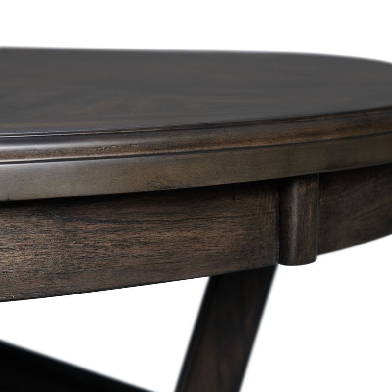 The Gray Barn Bungalow Standard Height 5-piece Dining Set - Dark Walnut - Walnut Finish - Wood/Fabric