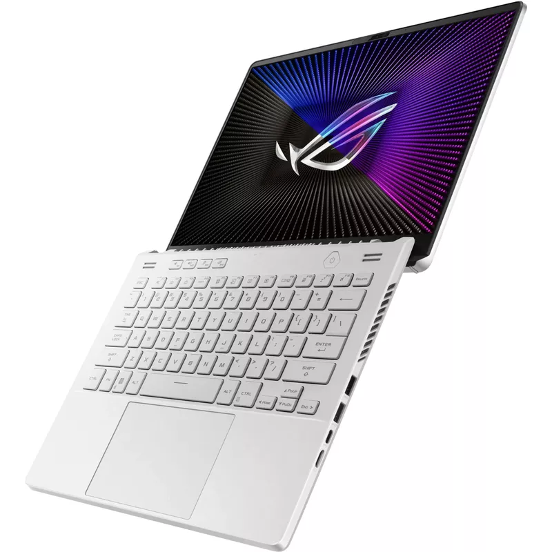 ASUS - ROG Zephyrus G14 14” 165Hz Gaming Laptop QHD- AMD Ryzen 9 with 16GB Memory-NVIDIA GeForce RTX 4060-512GB SSD - Moonlight White