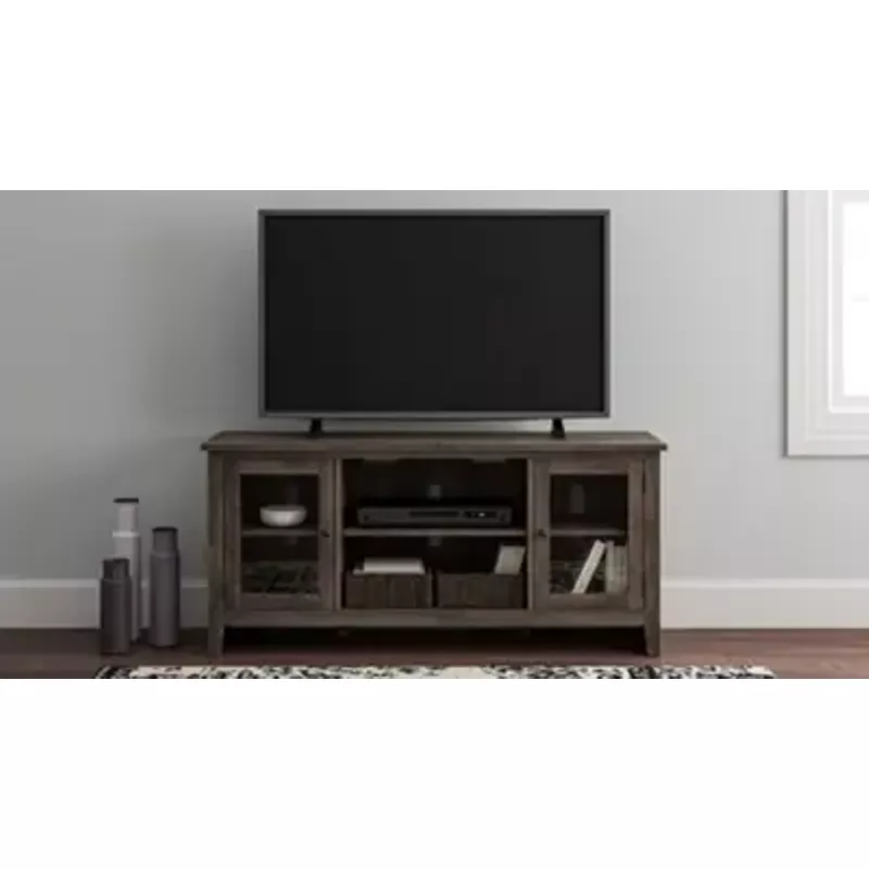 Gray Arlenbry Large TV Stand w/Fireplace Option
