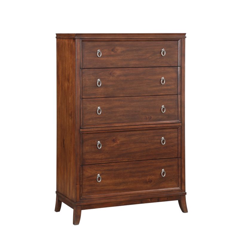 Acme Furniture Midway Cherry Veneer Rubberwood 5-drawer Dresser - Chest, Cherry, 36" x 18" x 54"H