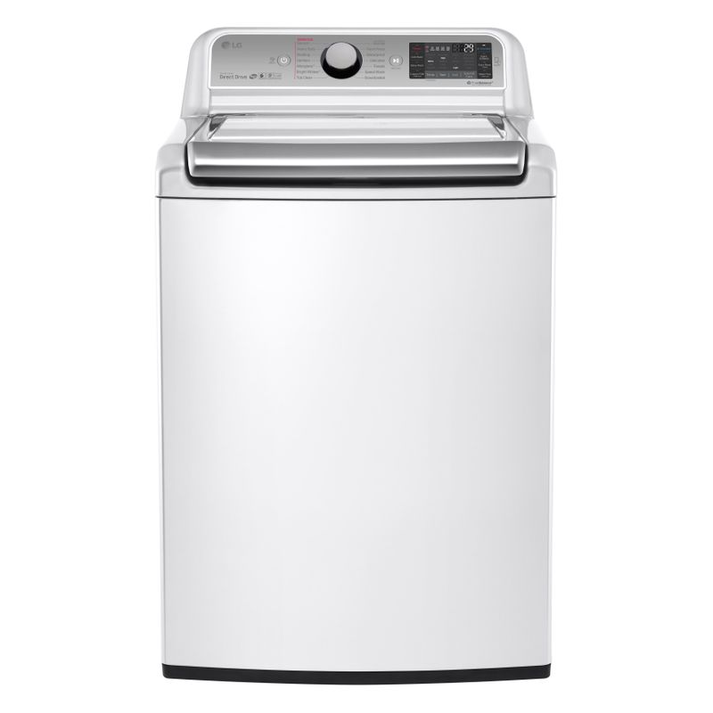 LG - 5.2 Cu. Ft. 14-Cycle Top-Loading Washer - White
