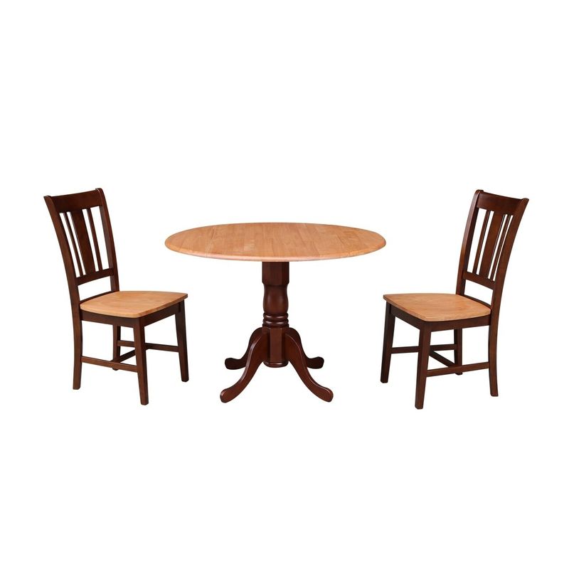 42" Dual Drop Leaf Table With 2 San Remo Chairs