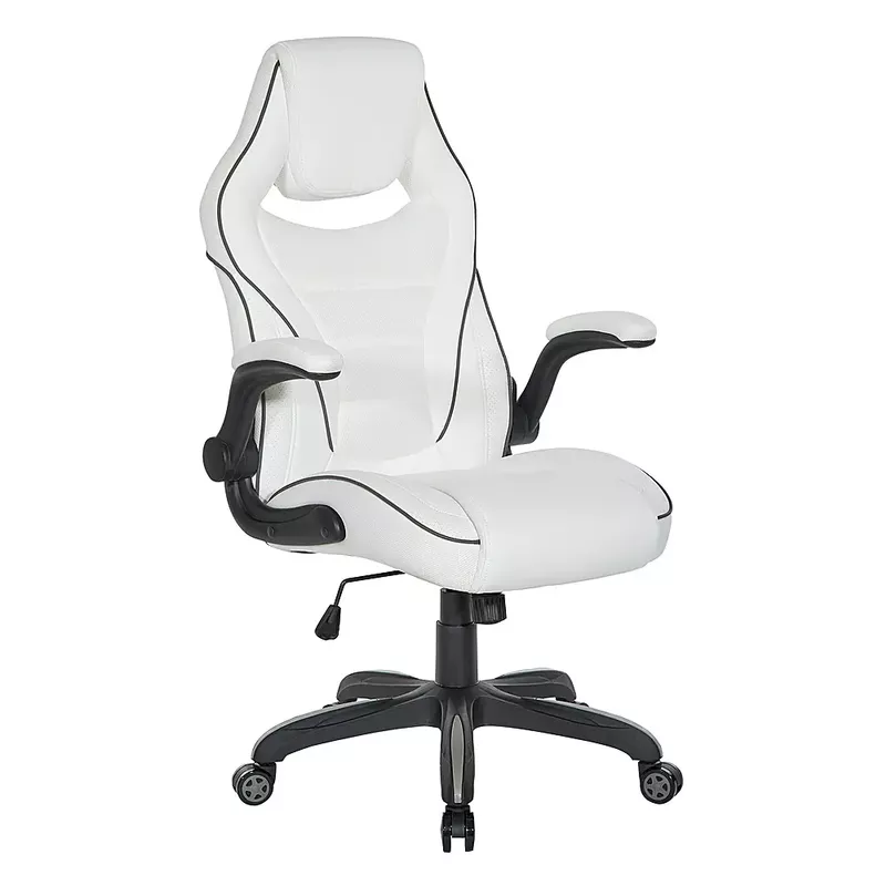 OSP Home Furnishings - Xeno Gaming Chair in Faux Leather - White