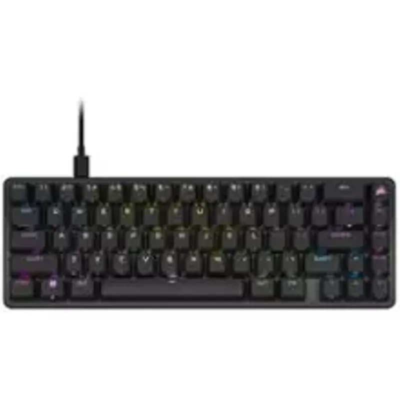 CORSAIR - K65 PRO MINI RGB 65% Optical-Mechanical Gaming Keyboard Backlit RGB LED, OPX - Black