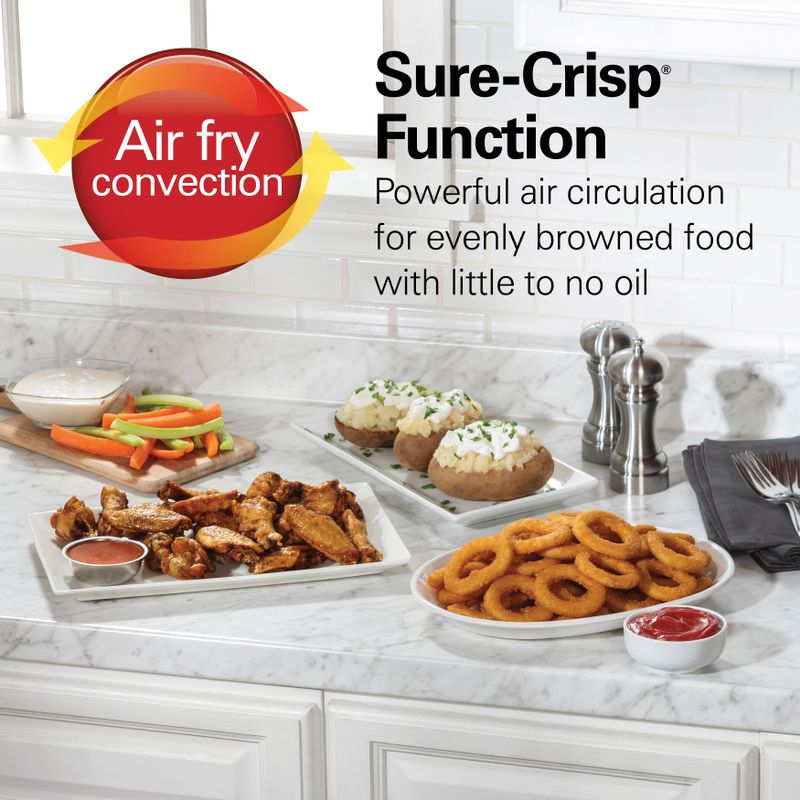 Hamilton Beach Sure-Crisp Air Fryer 6 Slice Toaster Oven - Stainless Steel