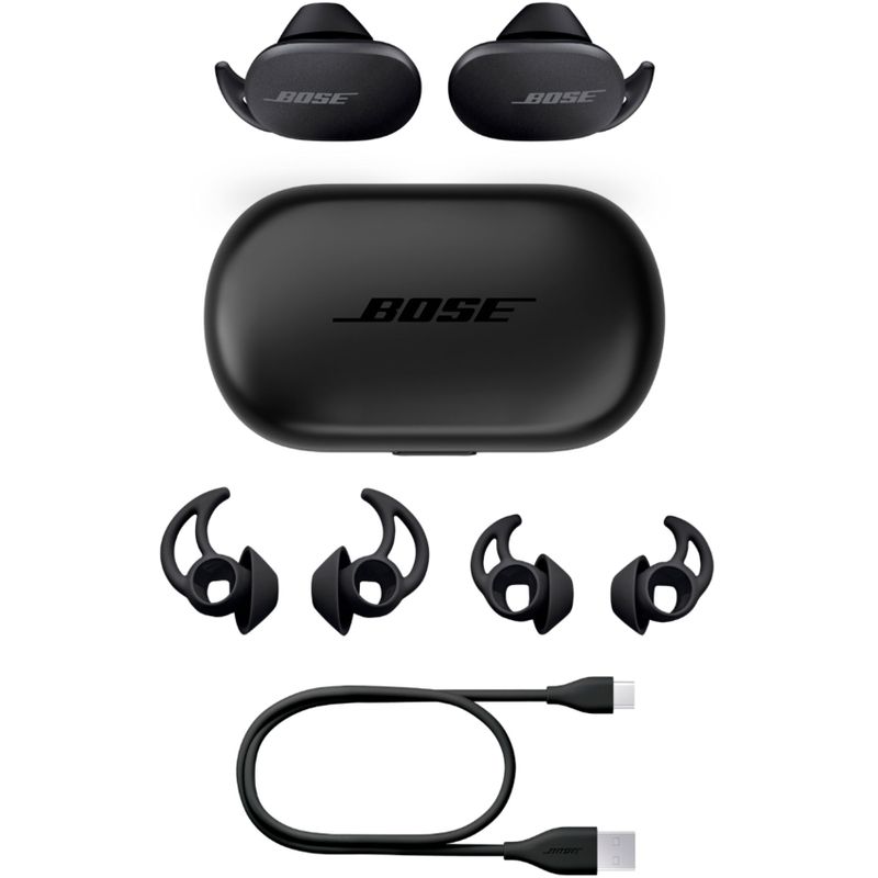 Alt View Zoom 19. Bose - QuietComfort Earbuds True Wireless Noise Cancelling In-Ear Earbuds - Triple Black