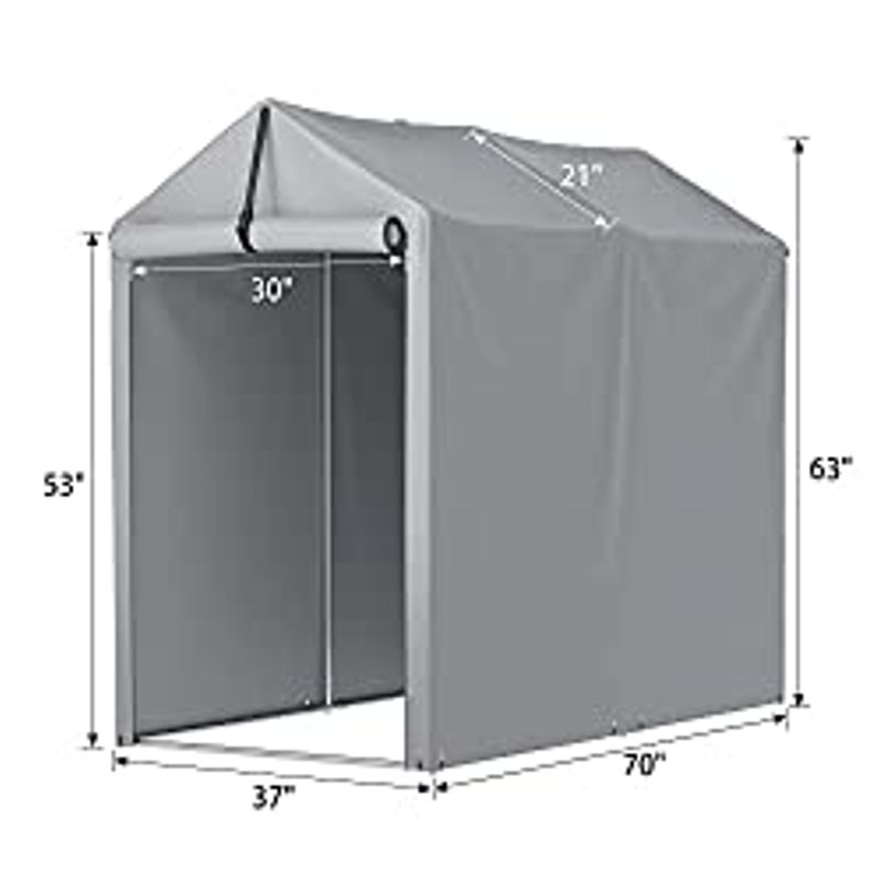 Rent to own Greesum Outdoor Storage Shed 3 x 6 ft Canopy Portable