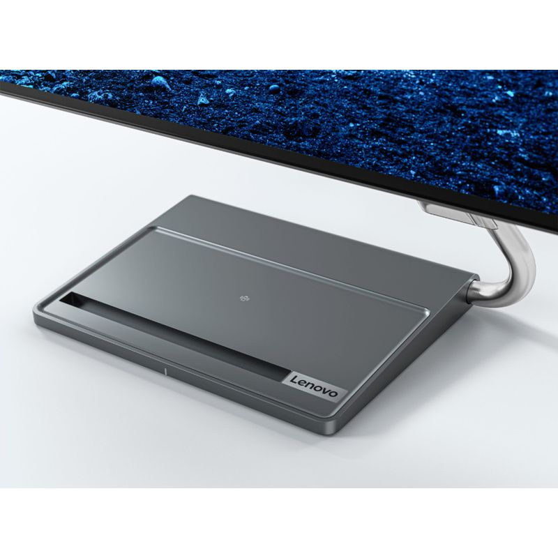Alt View Zoom 17. Lenovo Qreator 27 27" IPS LED UHD FreeSync Monitor In-Panel Speakers Wireless Charging (DisplayPort, USB-C, HDMI) - Black