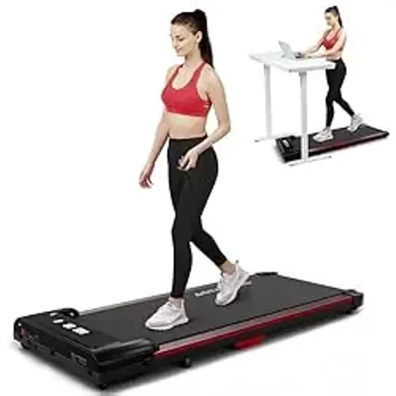 GTRACING Walking Pad Treadmill, Under Desk Treadmill for Home, Portable Treadmill with Remote Control, Jogging Machine 300 lbs Weight Capacity