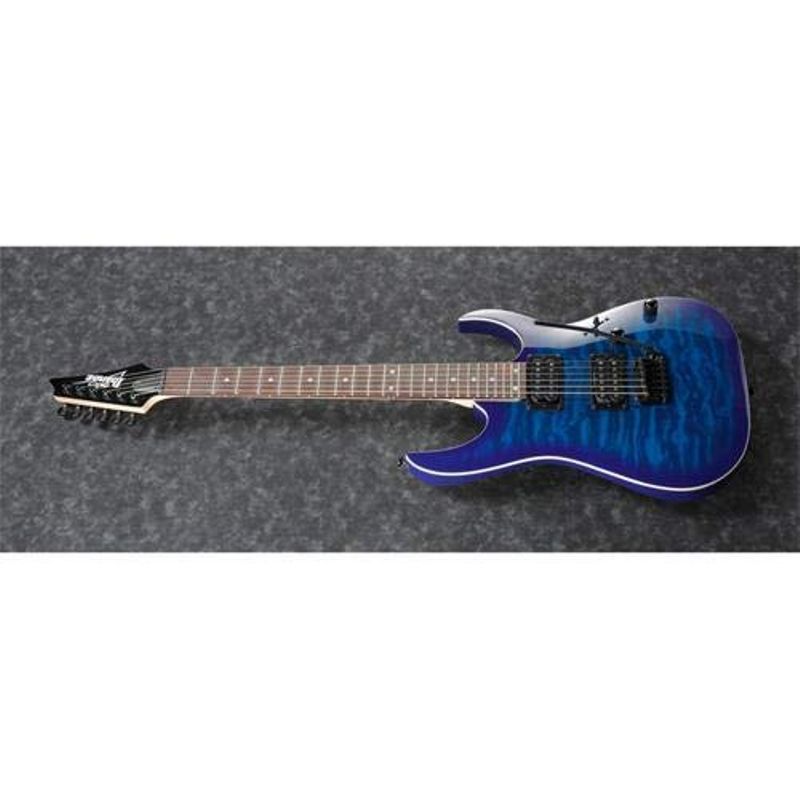 Ibanez GRGA 6 String Solid-Body Electric Guitar Right, Transparent Blue Burst Full GRGA120QATBB