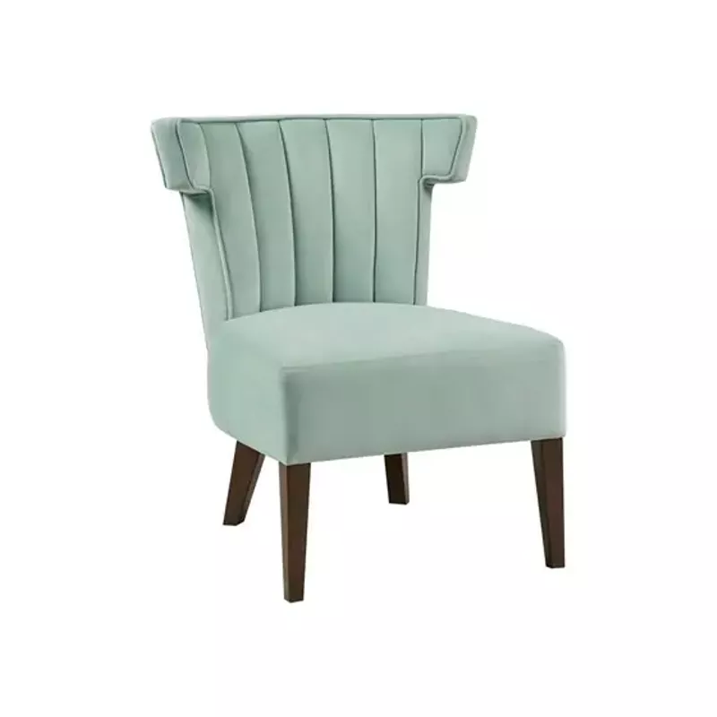 Seafoam Grafton Upholstered Armless Accent Lounge chair