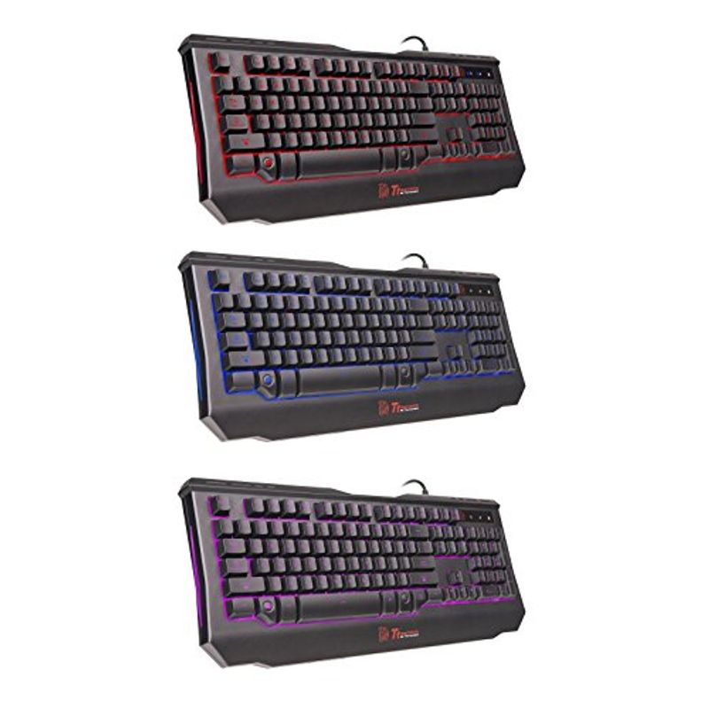 Thermaltake Tt eSports Knucker 4-in-1 Gaming Kit with Gaming Keyboard, Mouse, Headset and Mouse Pad