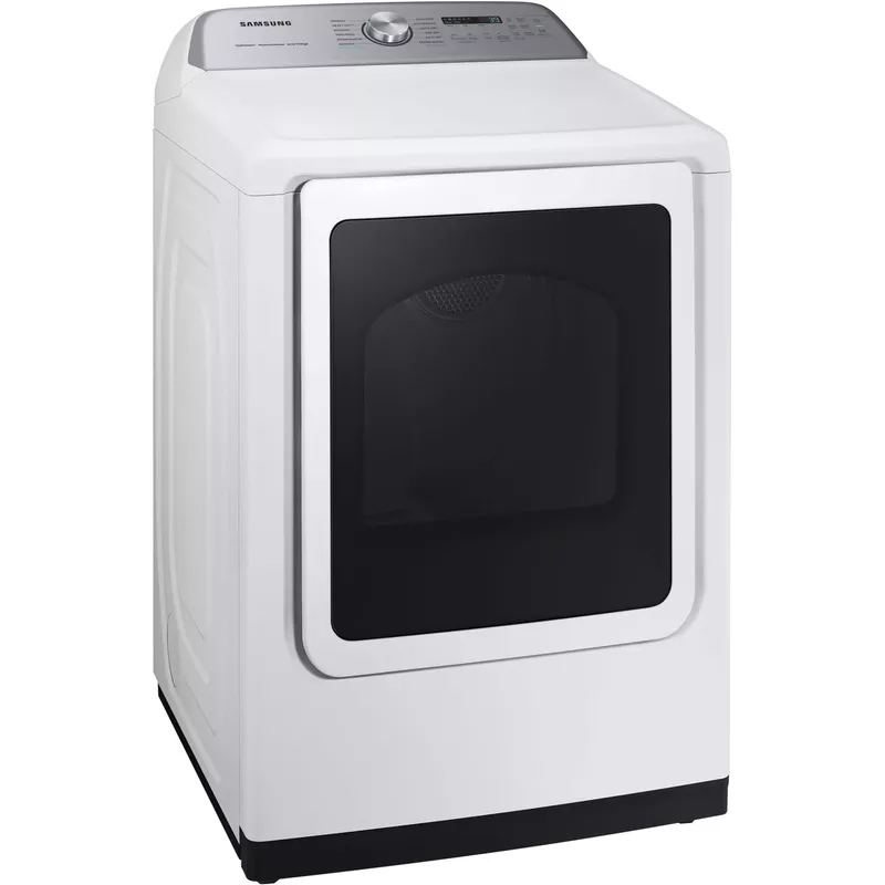 Samsung - 7.4 Cu. Ft. Smart Electric Dryer with Steam Sanitize+ - White