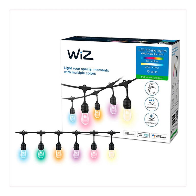 WiZ 48 Ft. Outdoor Wifi Color String Lights