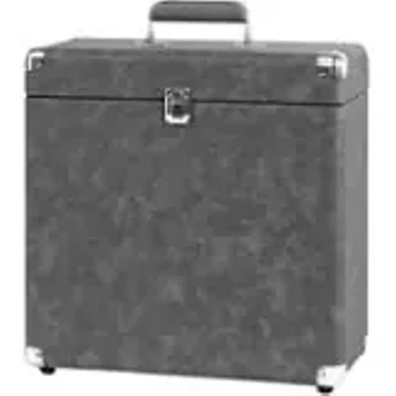 Victrola - Storage Case for Vinyl Turntable Records - Gray