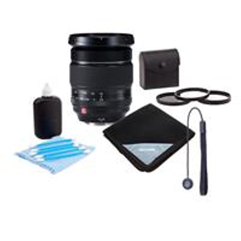 Fujifilm XF 16-55mm F2.8 R LM WR (Weather Resistant) Lens - Bundle With 77mm Filter Kit (UV/CPL/ND2), Lens Wrap (19X19), Cleaning Kit,...