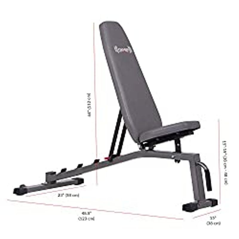 Body Champ Olympic Weight Bench with Squat Rack Included, Two Piece Set, Workout Bench, Versatile Strength Training Equipment for Home...