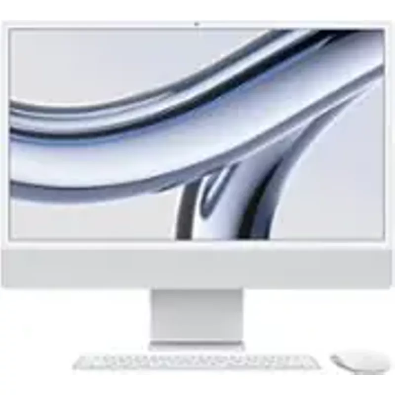 Apple iMac 24" with Retina 4.5K Display, M3 Chip, Late 2023 - 8GB - 8-Core / 8-Core - Silver - 256GB SSD