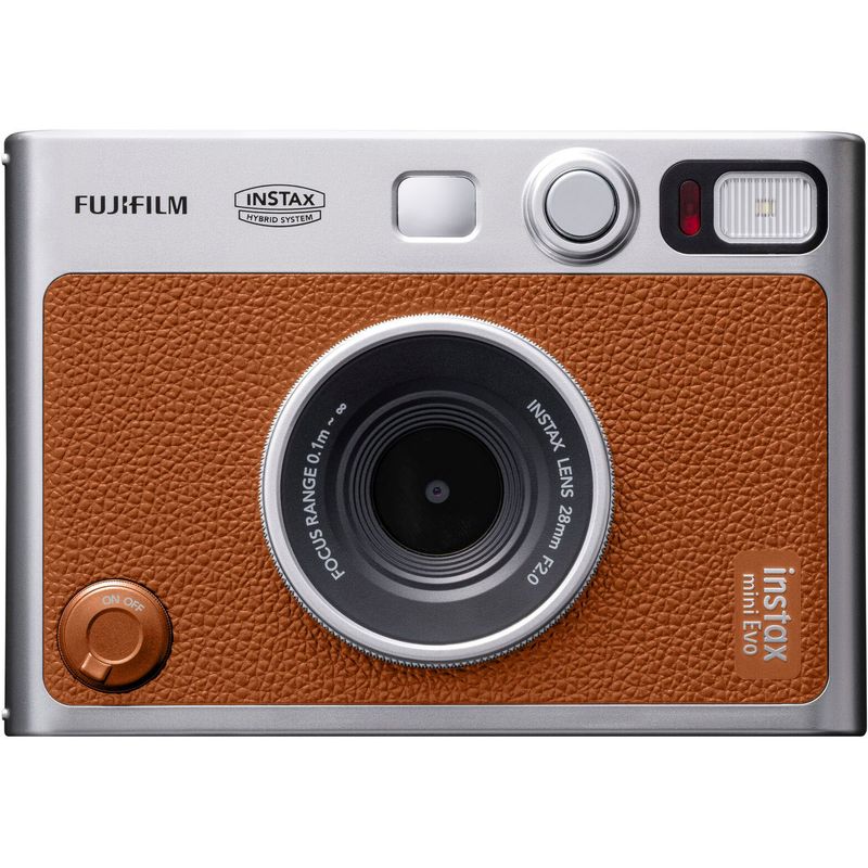 Front Zoom. Fujifilm - INSTAX MINI Evo Brown Instant Film Camera