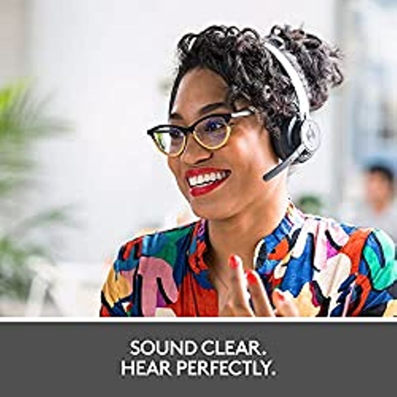 Logitech Zone 900 On-Ear Wireless Bluetooth Headset with Advanced Noise-canceling Microphone, Connect up to 6 Wireless Devices with one...