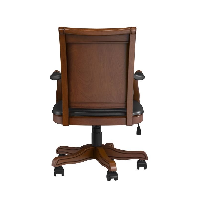 Hillsdale Kingston Wood Caster Chair, Medium Cherry - 37.75-40.75H x 25.5W x 25.25D; Seat Height:20-23H - Medium Cherry