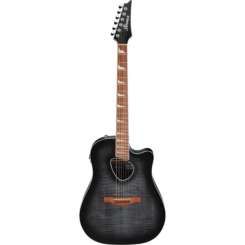 Ibanez ALT30FM Altstar Acoustic-Electric Guitar, Trasnparent Black Sunburst High Gloss