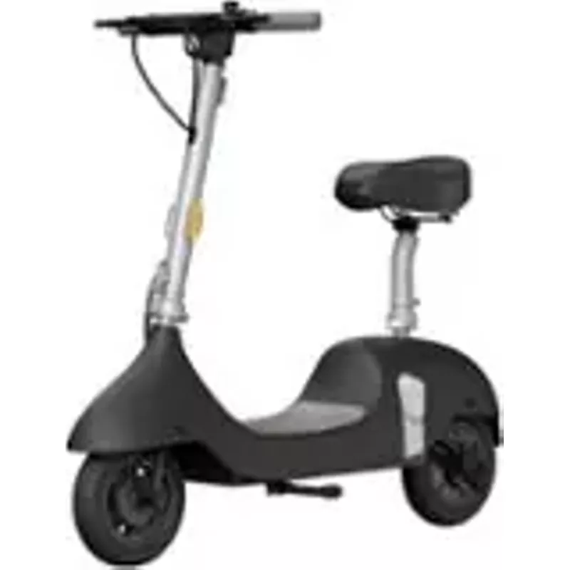 OKAI - Ceetle Pro Electric Scooter with Foldable Seat w/35 Miles Operating Range & 15.5mph Max Speed - Black