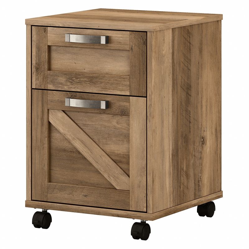 Cottage Grove 2 Drawer Mobile File Cabinet by Bush Furniture - Reclaimed Pine