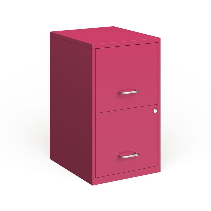 Porch & Den Harwich 18-inch 2-drawer Steel File Cabinet - Pink